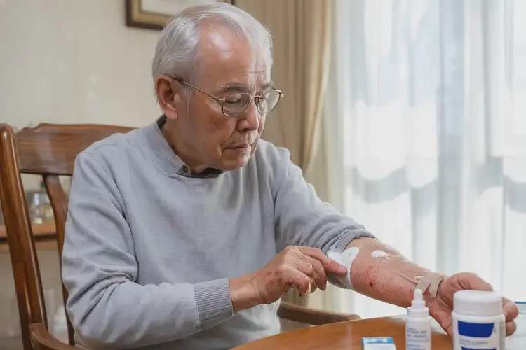 高齡老人手上長濕疹能夠徹底治愈嗎(圖3)