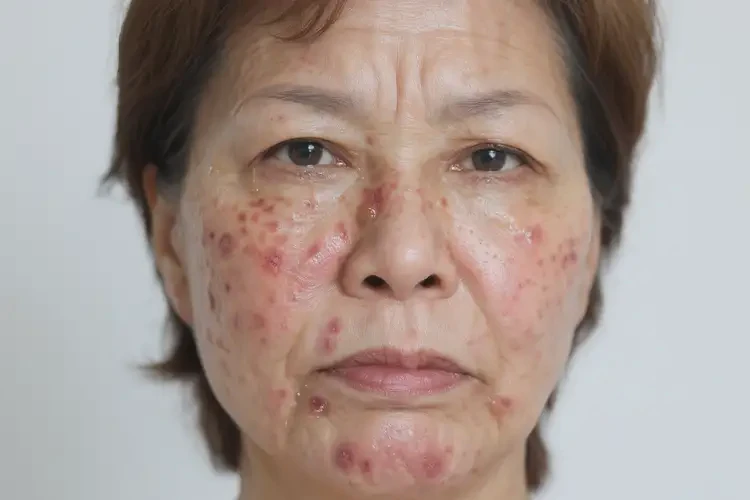 女性臉上偶爾長(zhǎng)濕疹不管它會(huì)自己自愈嗎(圖3)