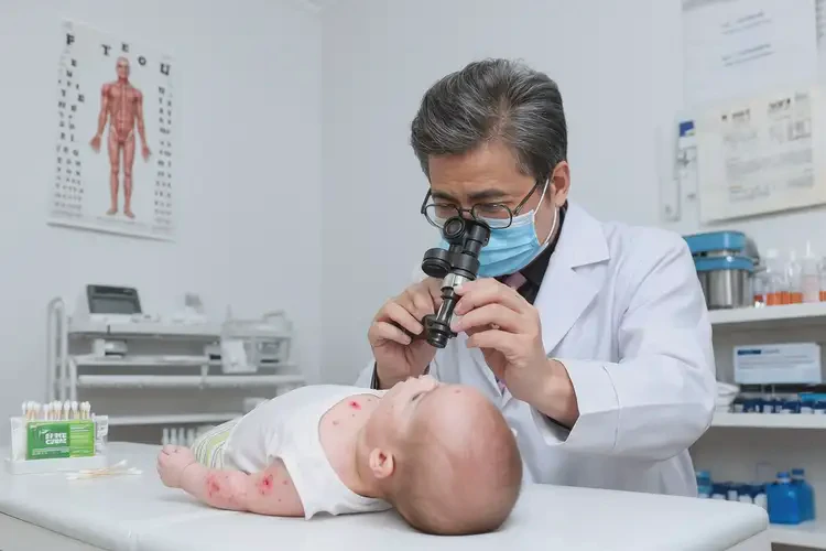 嬰兒脖子上容易起濕疹不管它會自己好嗎(圖2)