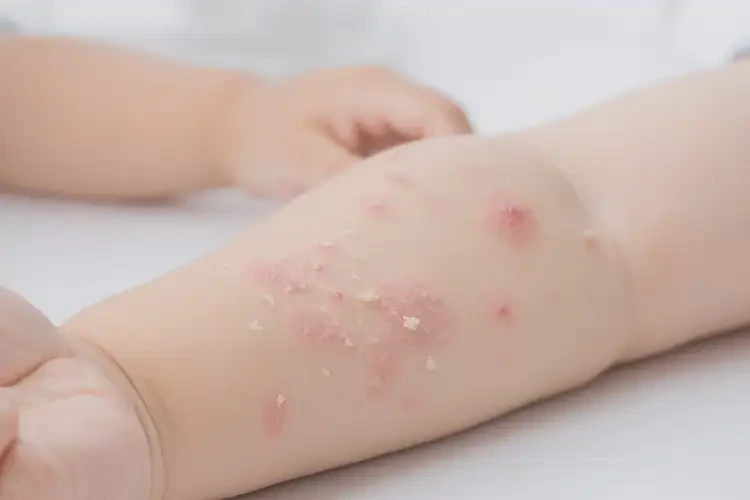 少兒手臂偶爾長(zhǎng)濕疹不管它會(huì)自己好嗎(圖4)