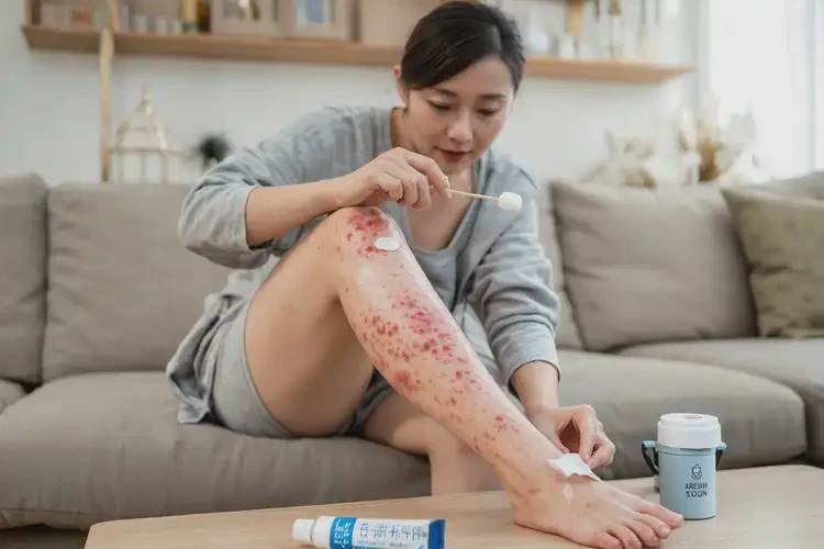 哺乳期媽媽小腿上偶爾長濕疹可以徹底自愈嗎(圖3)