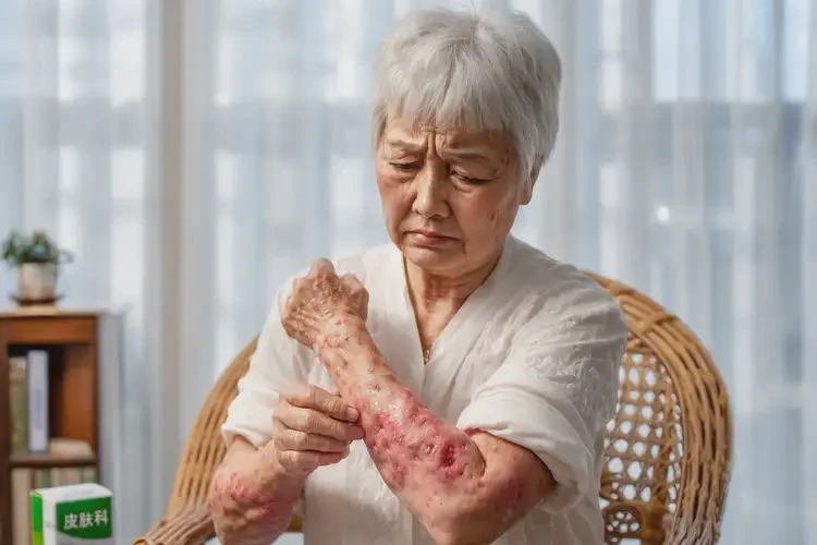 老年人手臂上起濕疹不管它會自己自愈嗎(圖4)
