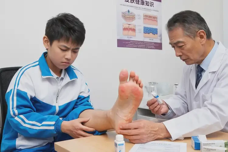 中學(xué)生腳上長(zhǎng)濕疹不管它會(huì)自己痊愈嗎(圖2)