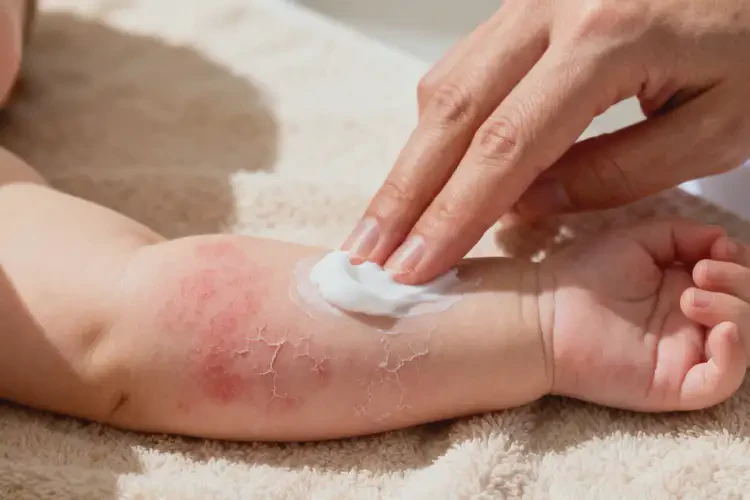 新生兒手臂上經(jīng)常起濕疹能徹底自愈嗎(圖3)