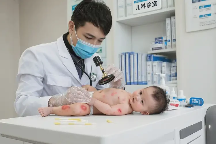 新生兒四肢偶爾長濕疹能徹底自愈嗎(圖1)