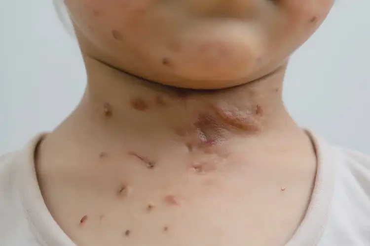 少兒脖子上偶爾長(zhǎng)濕疹不管它會(huì)自己好嗎(圖3)