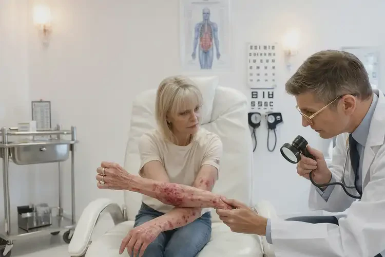 女性手臂经常长湿疹可不可以彻底自愈(图2)