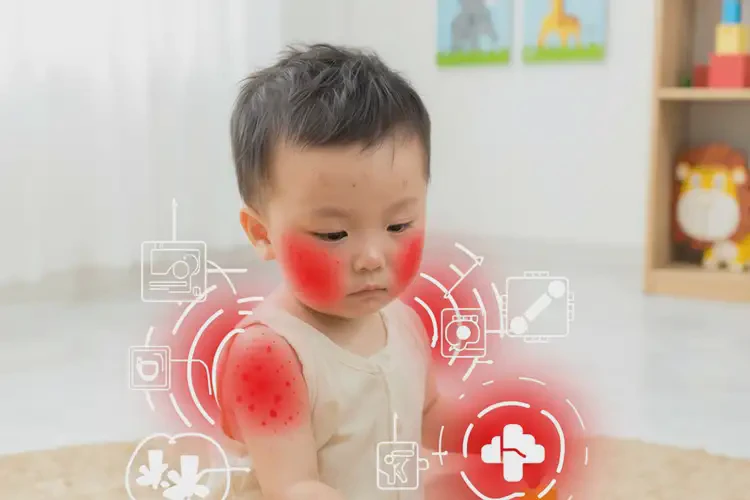 幼兒臉上偶爾起濕疹不管它會自己痊愈嗎(圖2)