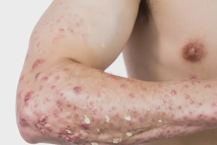 青年人手臂有湿疹不管它会自己自愈吗(图2)