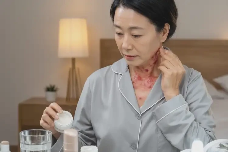 女人脖子出現(xiàn)濕疹能徹底自愈嗎(圖2)