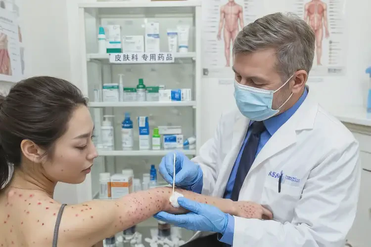 女生四肢出現(xiàn)濕疹不管它會自己好嗎(圖2)