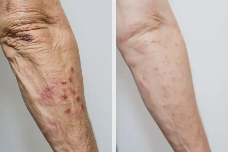 高齡老人身上出濕疹可以徹底自愈嗎(圖1)