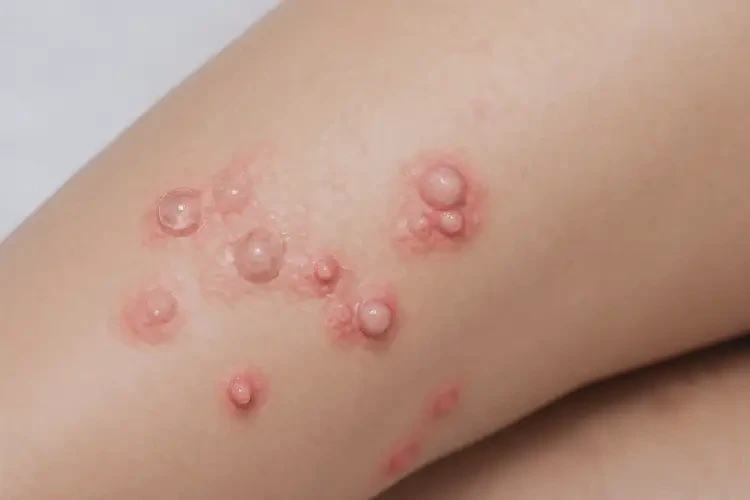 女人大腿出現(xiàn)濕疹不管它會(huì)自己好嗎(圖4)