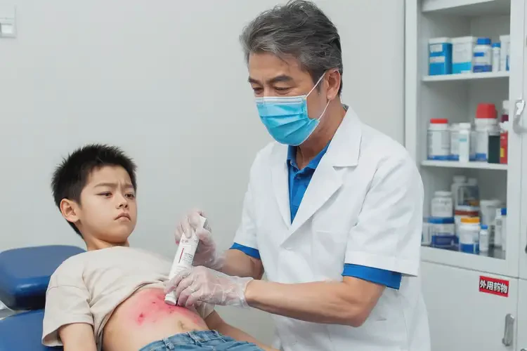 小兒肚子上偶爾起濕疹能夠徹底治愈嗎(圖3)