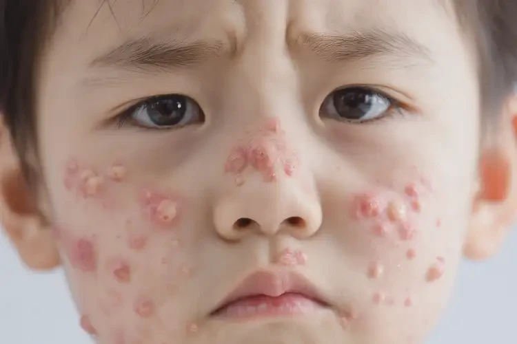 少兒臉上容易起濕疹不管它會自己自愈嗎(圖4)