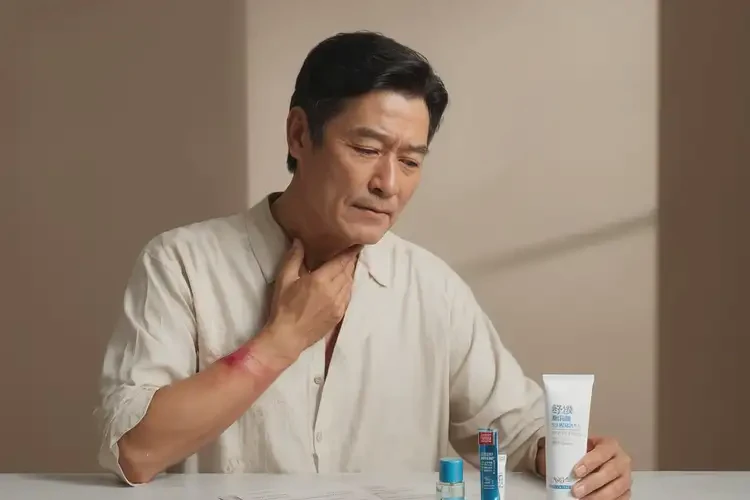 男人脖子起濕疹不管它會自己自愈嗎(圖1)