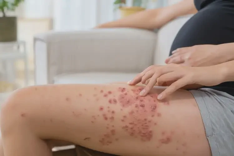 孕婦小腿上起濕疹不管它會(huì)自己好嗎(圖4)