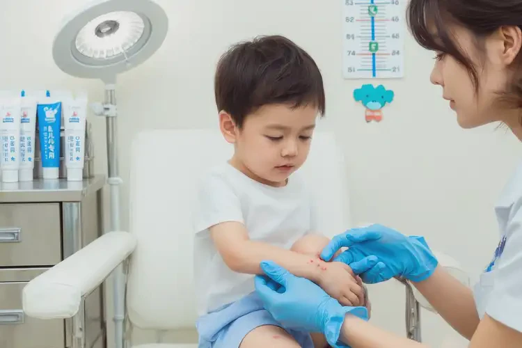 幼兒小腿上出現(xiàn)濕疹可以徹底自愈嗎(圖2)