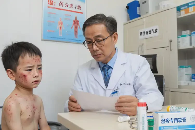 少兒臉上容易起濕疹不管它會自己自愈嗎(圖2)