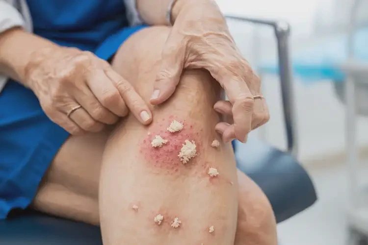 女性小腿容易起濕疹不管它會(huì)自己痊愈嗎(圖4)