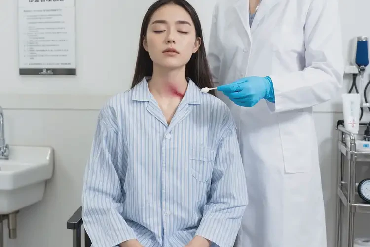 女人脖子上出濕疹不管它會自己痊愈嗎(圖3)