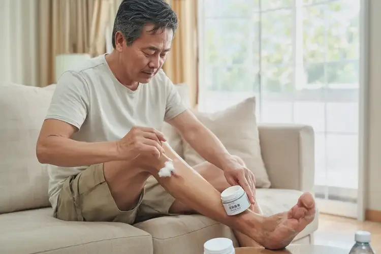 男生腳上出現(xiàn)濕疹能夠徹底治愈嗎(圖1)