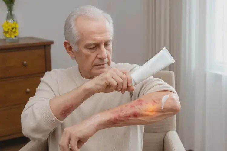 老年人手臂上容易起濕疹能夠徹底治愈嗎(圖3)