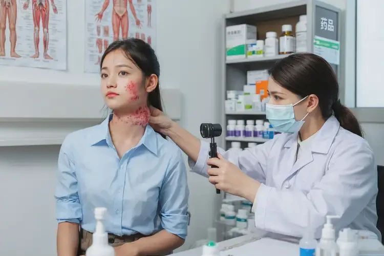 女人脖子出現(xiàn)濕疹能徹底自愈嗎(圖3)