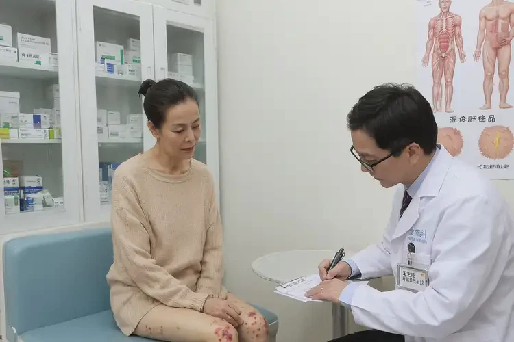 女性小腿容易起濕疹不管它會(huì)自己痊愈嗎(圖2)