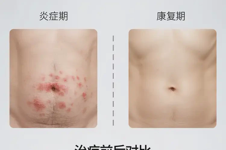 女人肚子上長(zhǎng)濕疹不管它會(huì)自己自愈嗎(圖1)