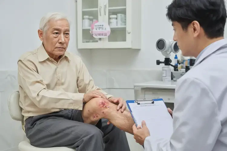 高齡老人大腿上有濕疹能徹底自愈嗎(圖2)