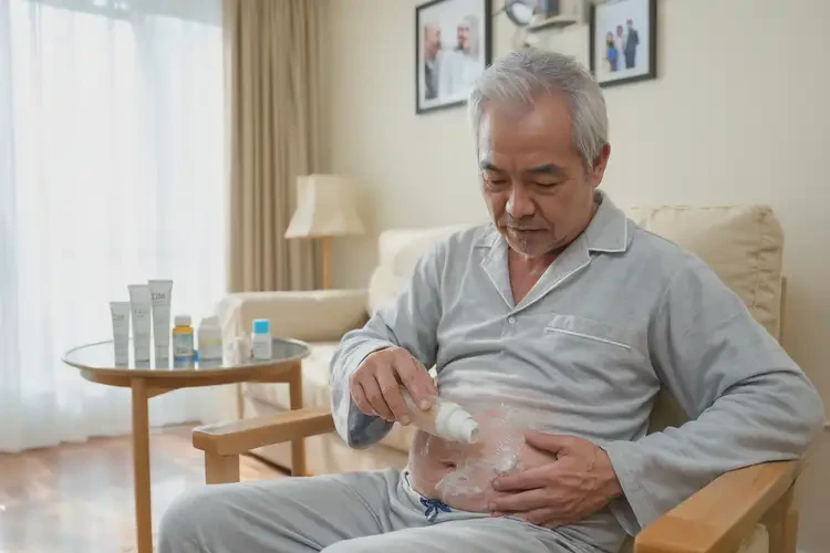 高齡老人肚子上出現(xiàn)濕疹可不可以徹底自愈(圖2)