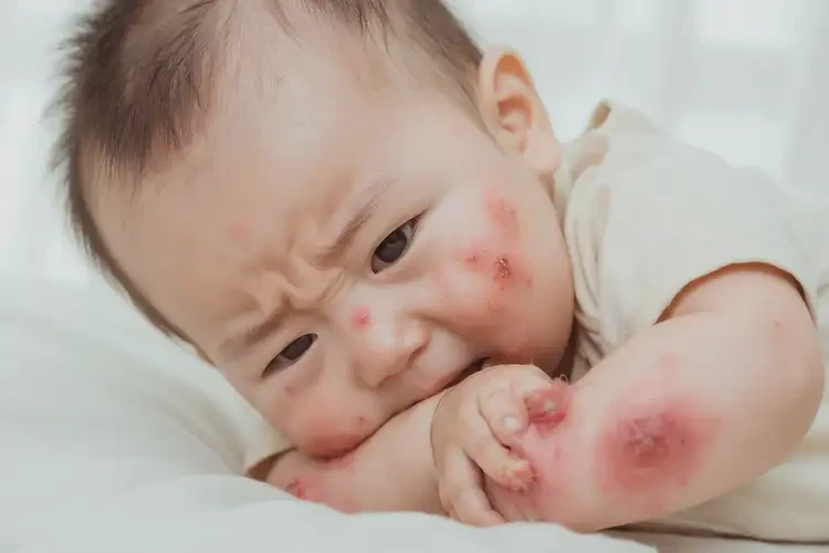 寶寶全身長濕疹不管它會自己自愈嗎(圖4)