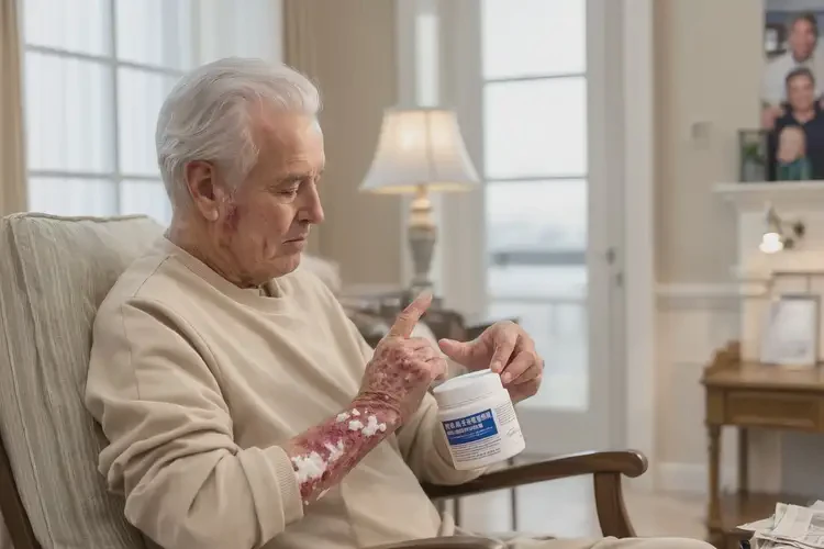 老人手臂出現(xiàn)濕疹能夠徹底治愈嗎(圖2)