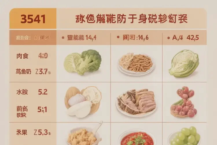 3541千焦相当于多少食物