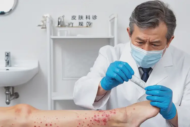 女人小腿上偶爾長濕疹不管它會自己自愈嗎(圖3)