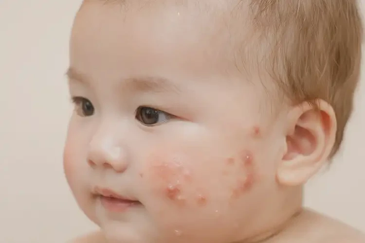 幼儿脸上容易起湿疹可以彻底自愈吗(图1)