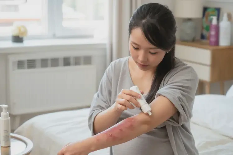 產(chǎn)婦手臂偶爾長(zhǎng)濕疹可以徹底自愈嗎(圖2)