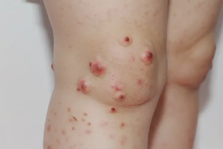 少兒小腿容易起濕疹不管它會自己痊愈嗎(圖1)