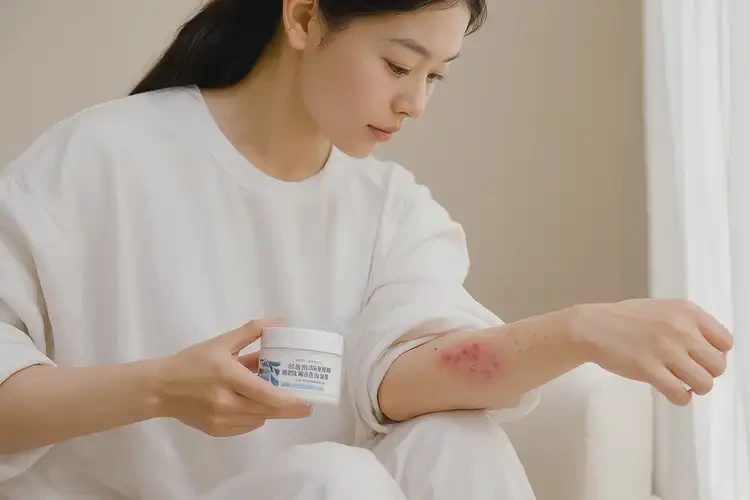 女人手臂上容易長濕疹能徹底自愈嗎(圖1)