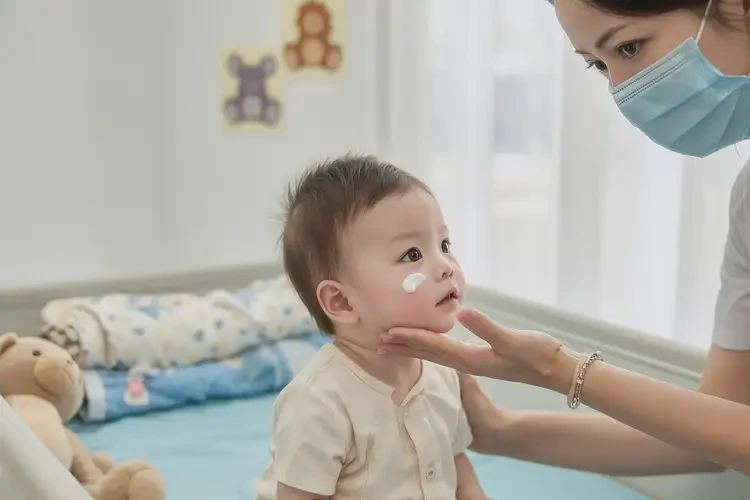 婴儿面部偶尔起湿疹能够彻底治愈吗(图2)