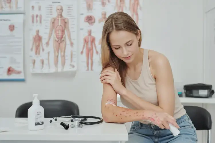 青年人大腿上經(jīng)常起濕疹不管它會(huì)自己痊愈嗎(圖2)