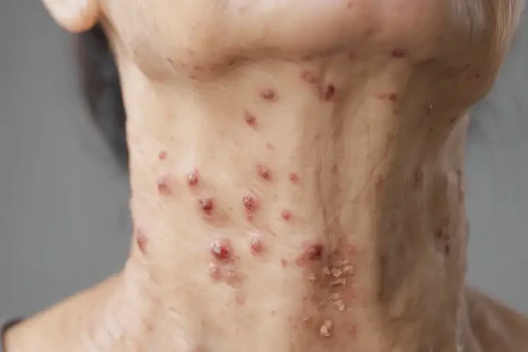 女人脖子容易長(zhǎng)濕疹不管它會(huì)自己痊愈嗎(圖4)