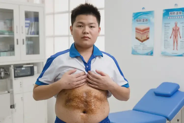 中學(xué)生肚子上出濕疹不管它會(huì)自己好嗎(圖2)