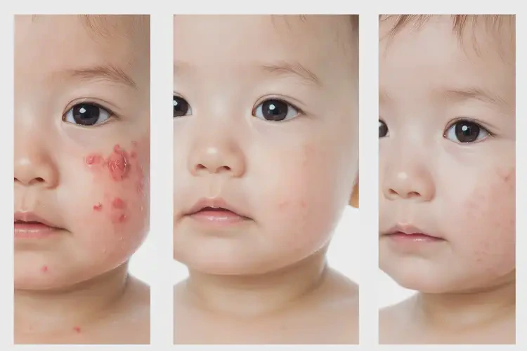 寶寶面部起濕疹可以徹底自愈嗎(圖4)