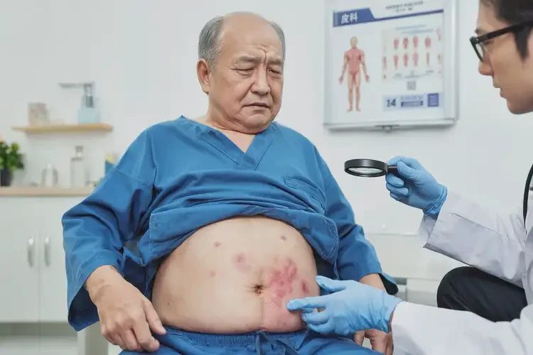 老年人肚子偶爾起濕疹不管它會(huì)自己痊愈嗎(圖4)