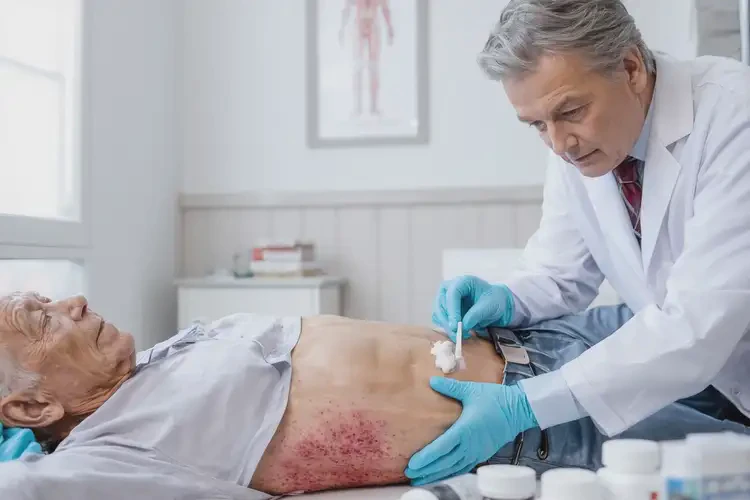 高齡老人肚子上出現(xiàn)濕疹可不可以徹底自愈(圖3)