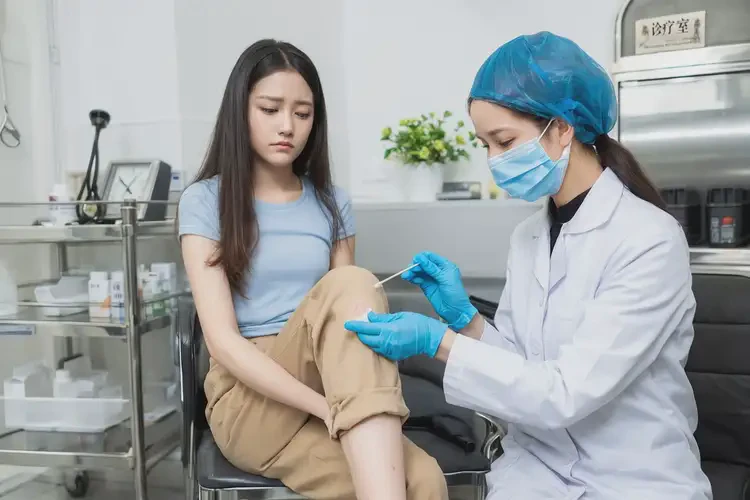 女人大腿出現(xiàn)濕疹不管它會(huì)自己好嗎(圖3)