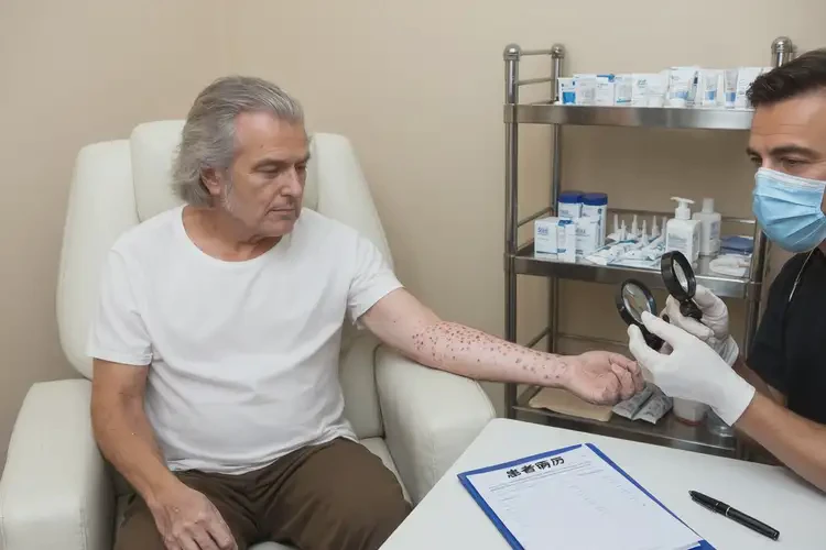 男性手臂上長(zhǎng)濕疹能靠自己自愈嗎(圖1)