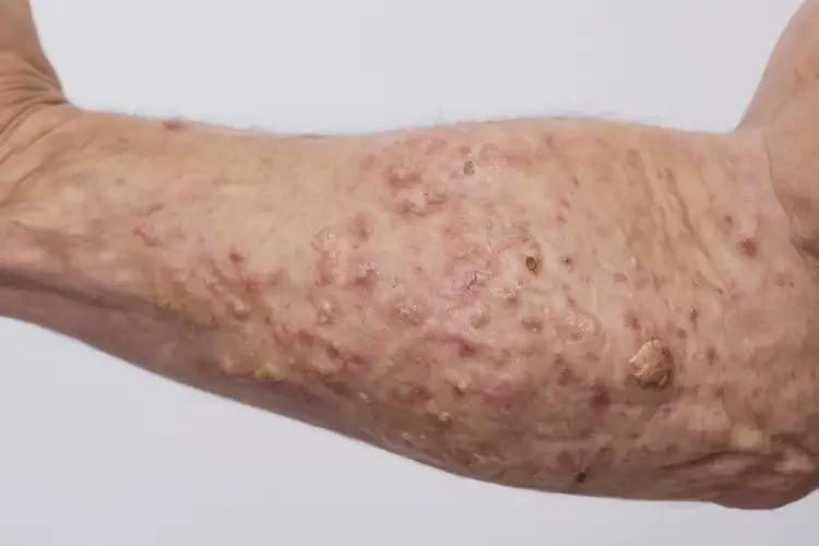 男性手臂偶爾起濕疹不管它會(huì)自己痊愈嗎(圖3)